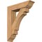 Ekena Millwork Merced Traditional Smooth Bracket w/ Offset Brace, Western Red Cedar, 7 1/2"W x 30"D x 36"H BKT0806X30X36MRC01SWR - alternate 1